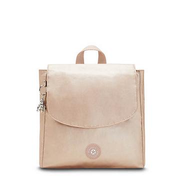 Kipling Dannie Metallic Small Rugzak Goud Beige | NL 1669LI